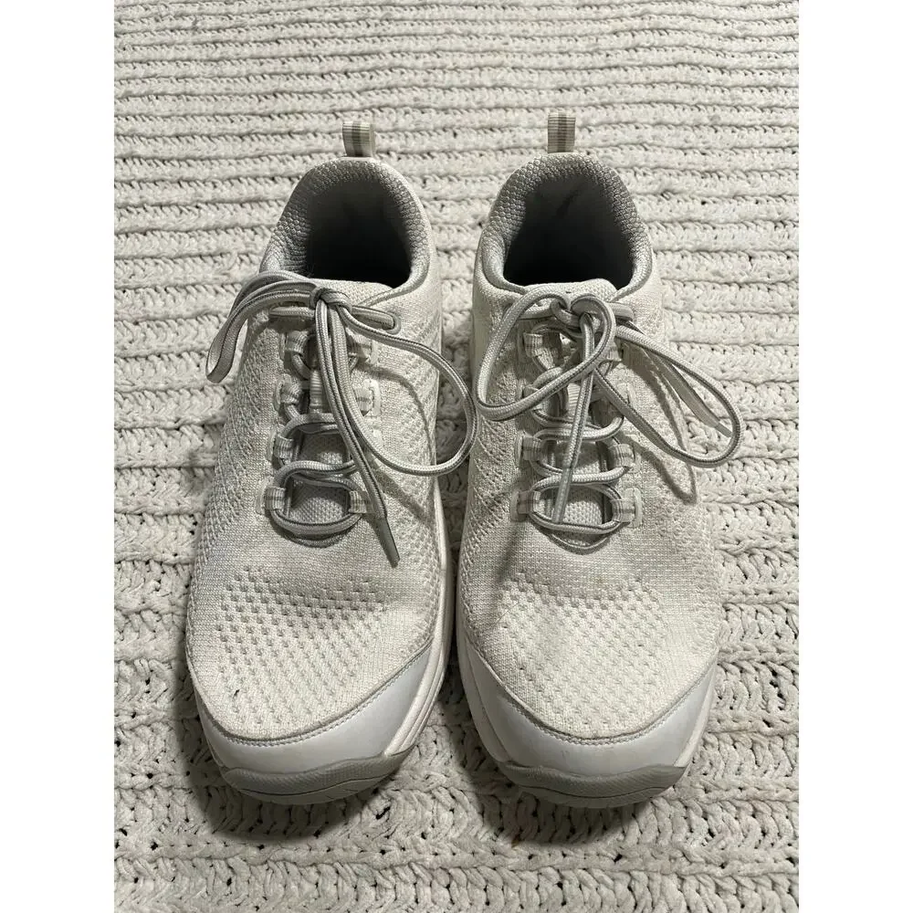 OrthoFeet Coral Sneakers Shoes Lace Up Womens 9 B White Gray No Insoles MSRP$135